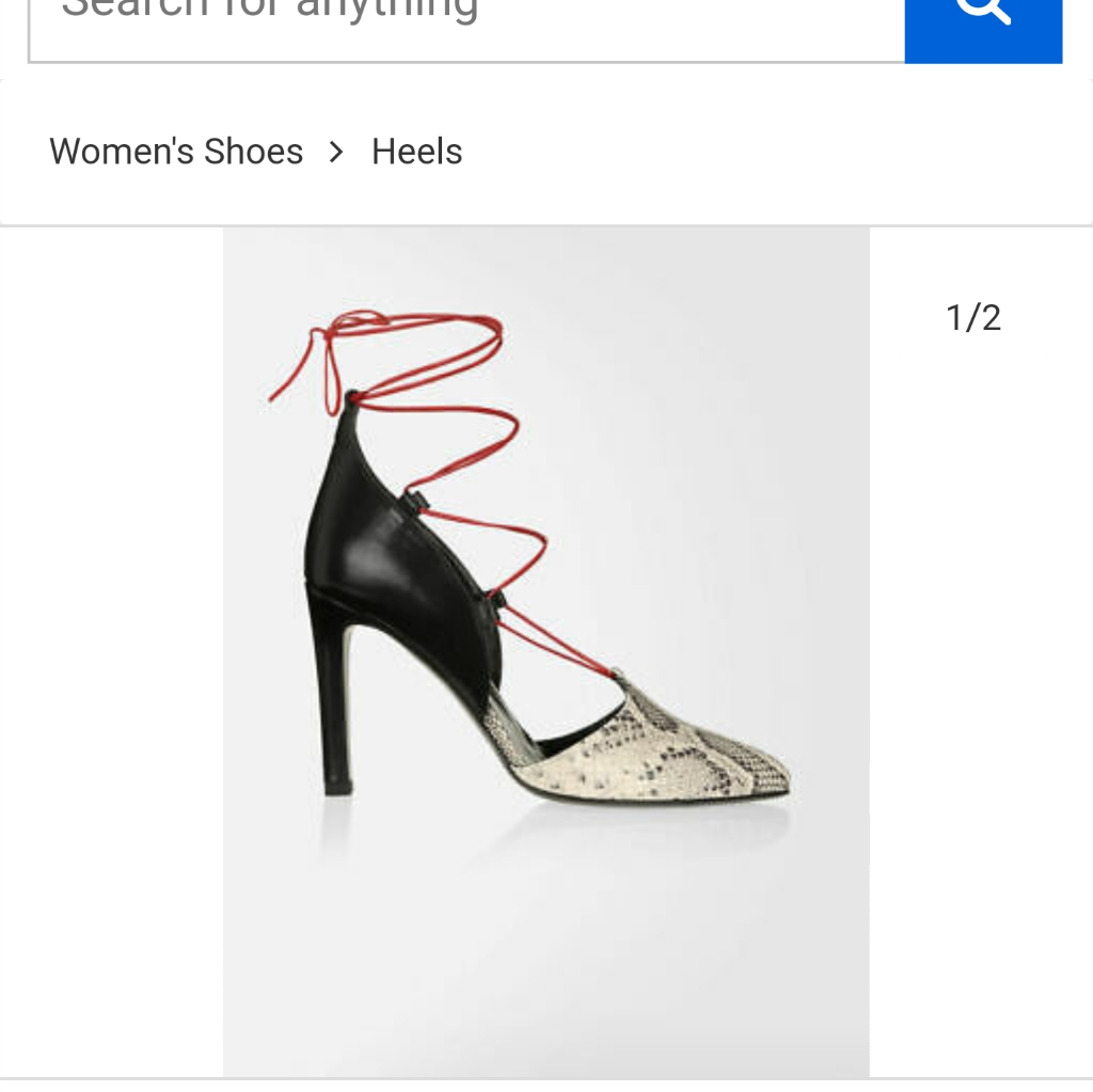 Max Mara Python Print Heels